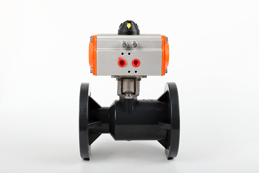 沙河口气动法兰一体球阀